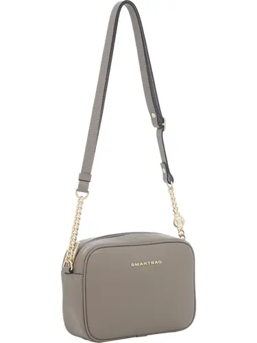 Bolsa Transversal Couro Taupe Pequena 78067.25