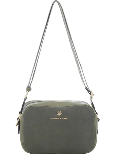 Bolsa Transversal Couro Camurça Oliva Pequena 78078.25