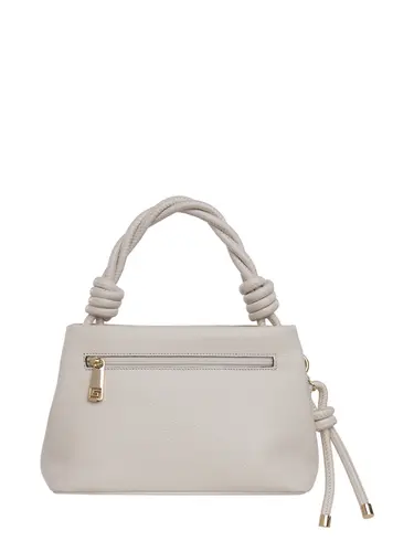 Bolsa de Mão Couro Marfim Pequena 79017.26