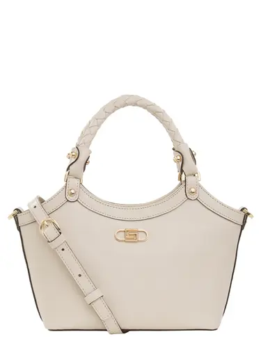Bolsa de Mão Couro Marfim Pequena 79024.26