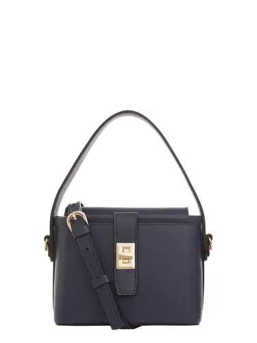 Bolsa de Mão Couro Marinho Pequena 79023.26