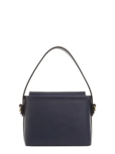 Bolsa de Mão Couro Marinho Pequena 79023.26