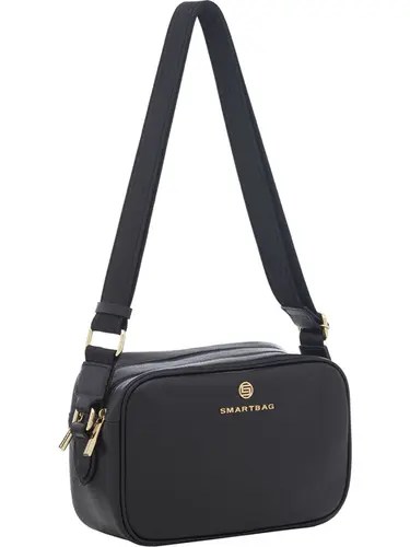 Bolsa Transversal Couro Preto Media 78078.25
