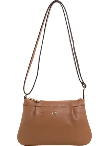 Bolsa Transversal Couro Caramelo Pequena 79082.26
