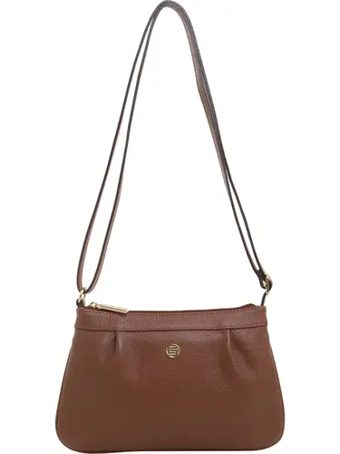 BOLSA TRANSVERSAL COURO CANELA PEQUENA 78082.25