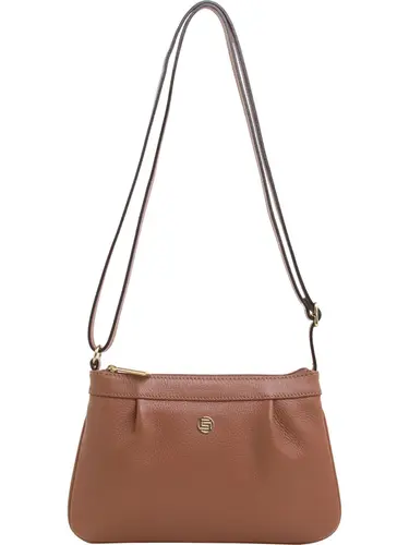 Bolsa Transversal Couro Mocha Mousse Pequena 78082.25