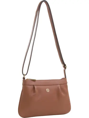 Bolsa Transversal Couro Mocha Mousse Pequena 78082.25