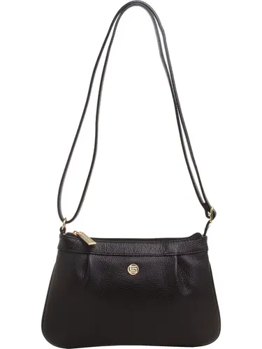Bolsa Transversal Couro Preto Pequena 78082.25