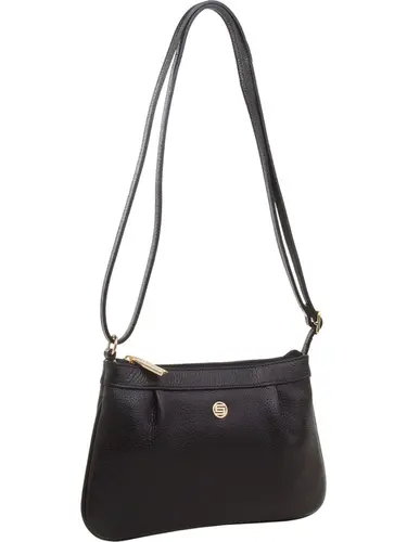 Bolsa Transversal Couro Preto Pequena 78082.25