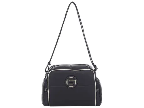 Bolsa Transversal Smartbag Nylon Preto - Offwhite- 88021.23