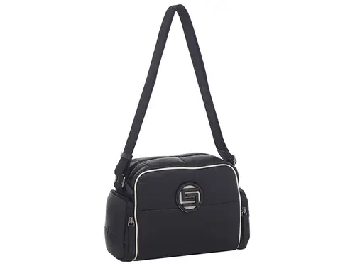 Bolsa Transversal Smartbag Nylon Preto - Offwhite- 88021.23