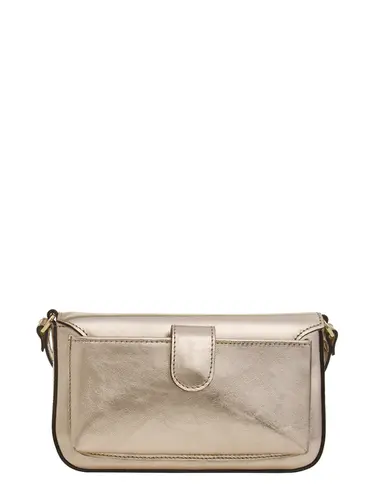 Bolsa Transversal Couro Metalizado Ouro 79001.26
