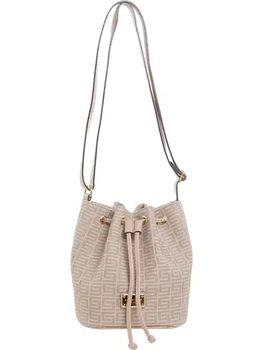 Bolsa Saco Monograma Nude/Bege Pequena 85011.25