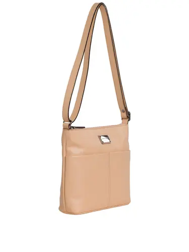 Bolsa Transversal Smartbag Couro Pessego 85207.25