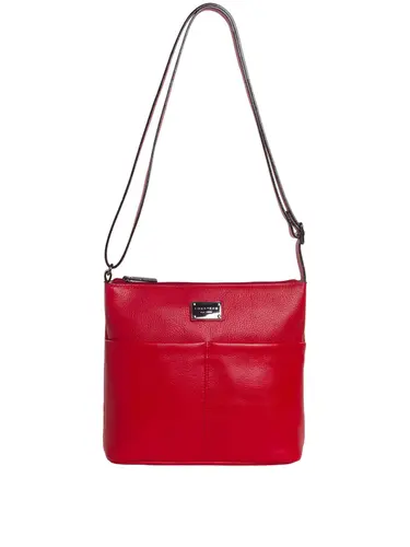 Bolsa Transversal Smartbag Couro Vermelho 85207.25