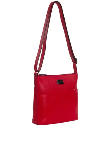 Bolsa Transversal Smartbag Couro Vermelho 85207.25