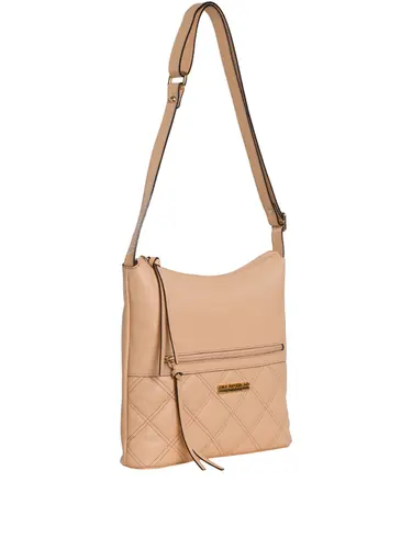 Bolsa Transversal Couro Pessego Suave 85208.25