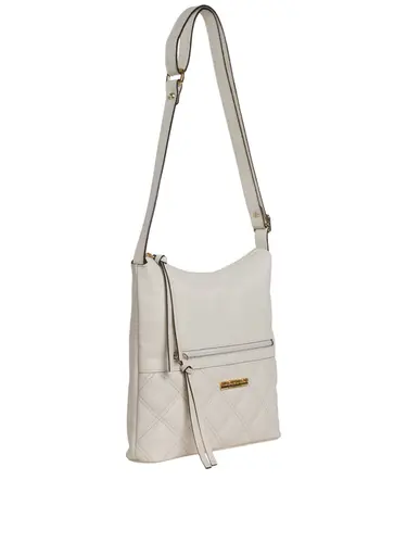 Bolsa Transversal Couro Offwhite 85208.25