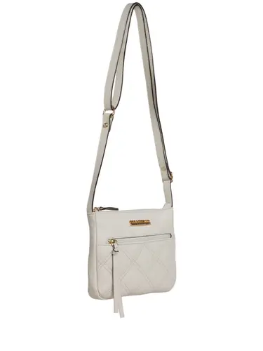 Bolsa Transversal Couro Offwhite 85200.25