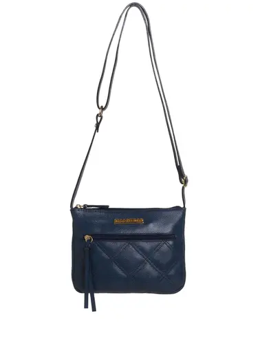 Bolsa Transversal Couro Marinho 85200.25