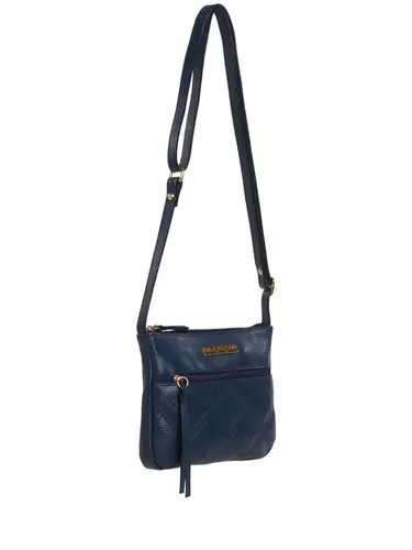 Bolsa Transversal Couro Marinho 85200.25