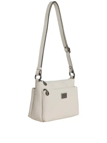 Bolsa Transversal Couro Off White Media 85237.25