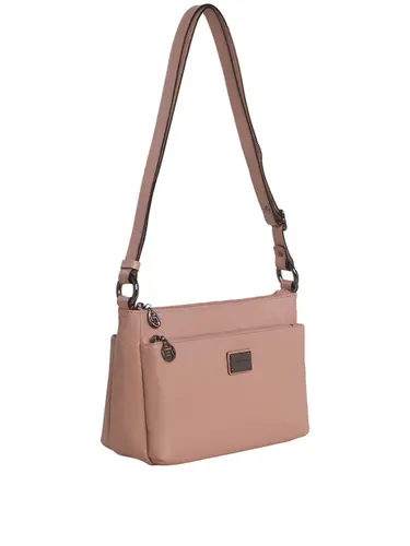 Bolsa Transversal Couro Blush Media 85237.25