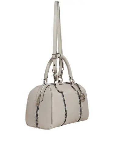 Bolsa Bau Couro Off White Media 85223.25