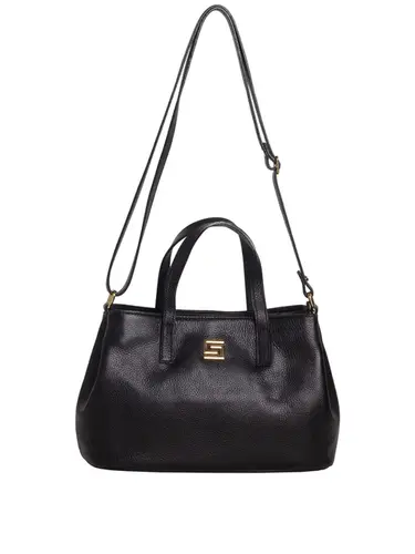 Bolsa Tote Couro Preto Grande 85226.25