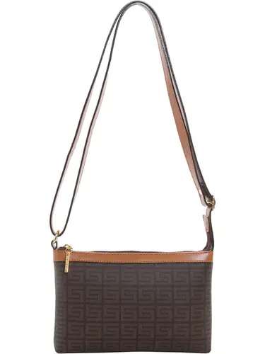 Bolsa Transversal Smartbag Veneza Chocolate - Caramelo - 85014.25
