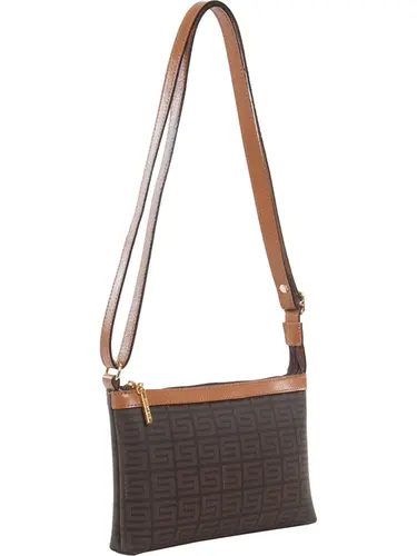 Bolsa Transversal Smartbag Veneza Chocolate - Caramelo - 85014.25