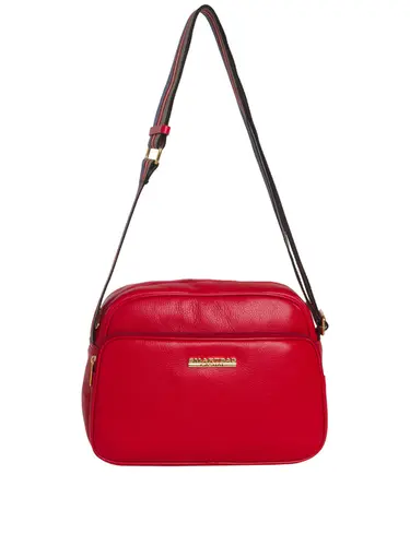 Bolsa Transversal Couro Vermelho 85231.25