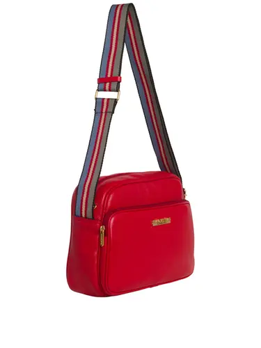 Bolsa Transversal Couro Vermelho 85231.25