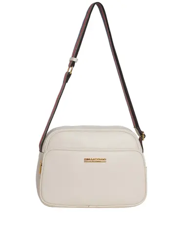 Bolsa Transversal Couro Offwhite 85231.25