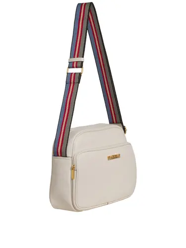 Bolsa Transversal Couro Offwhite 85231.25