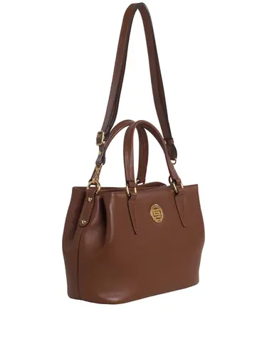 Bolsa Transversal Couro Marrom 85240.25
