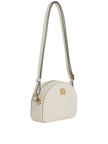 Bolsa Transversal Couro Croco Off White Pequena 85201.25