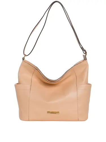 Bolsa Tiracolo Couro Pessego Grande 85220.25