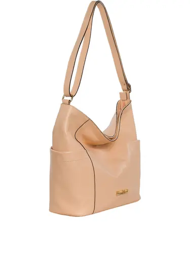 Bolsa Tiracolo Couro Pessego Grande 85220.25