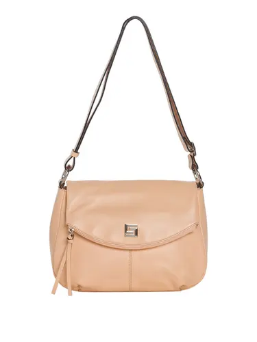 Bolsa Transversal Couro Pessego Suave Media 85235.25