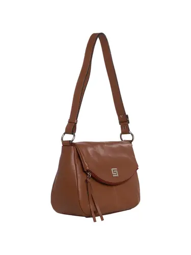 Bolsa Transversal Couro Whisky Media 85235.25