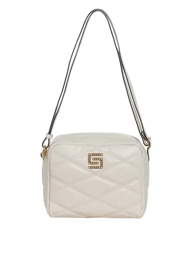 Bolsa Transversal Couro Off White Media 85236.25