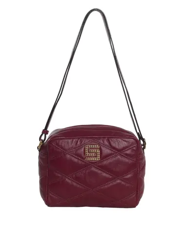 Bolsa Transversal Couro Vermelho Media 85236.25