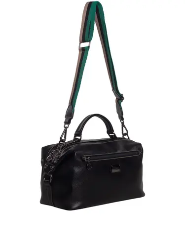 Bolsa de Mao Couro Preto Media 85221.25