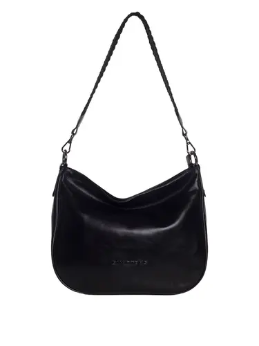 Bolsa Tiracolo Couro Preto 85241.25