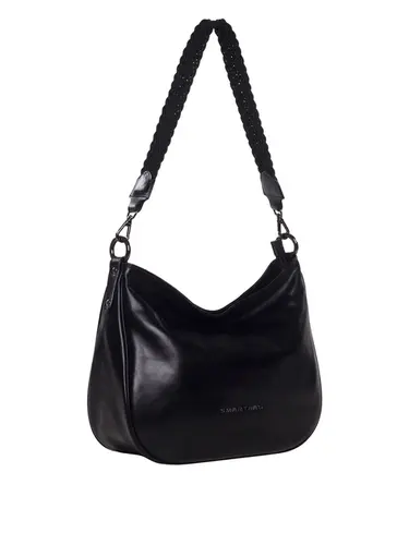 Bolsa Tiracolo Couro Preto 85241.25