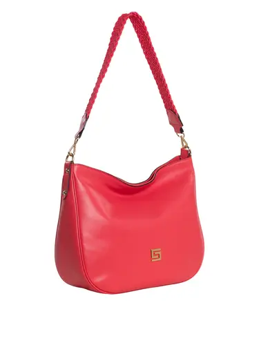 Bolsa Tiracolo Couro Goiaba Media 85241.25
