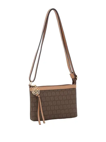 Bolsa Transversal Milano Caqui/Camel Media 86005.24
