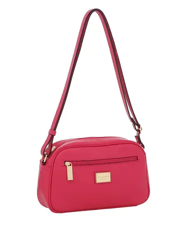 Bolsa Transversal Couro Pink Media 75194.24