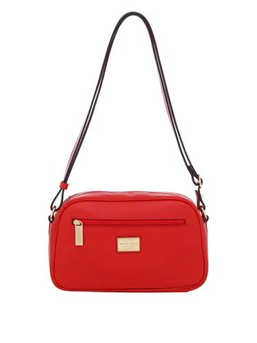 Bolsa Transversal Couro Vermelho Media 75194.24